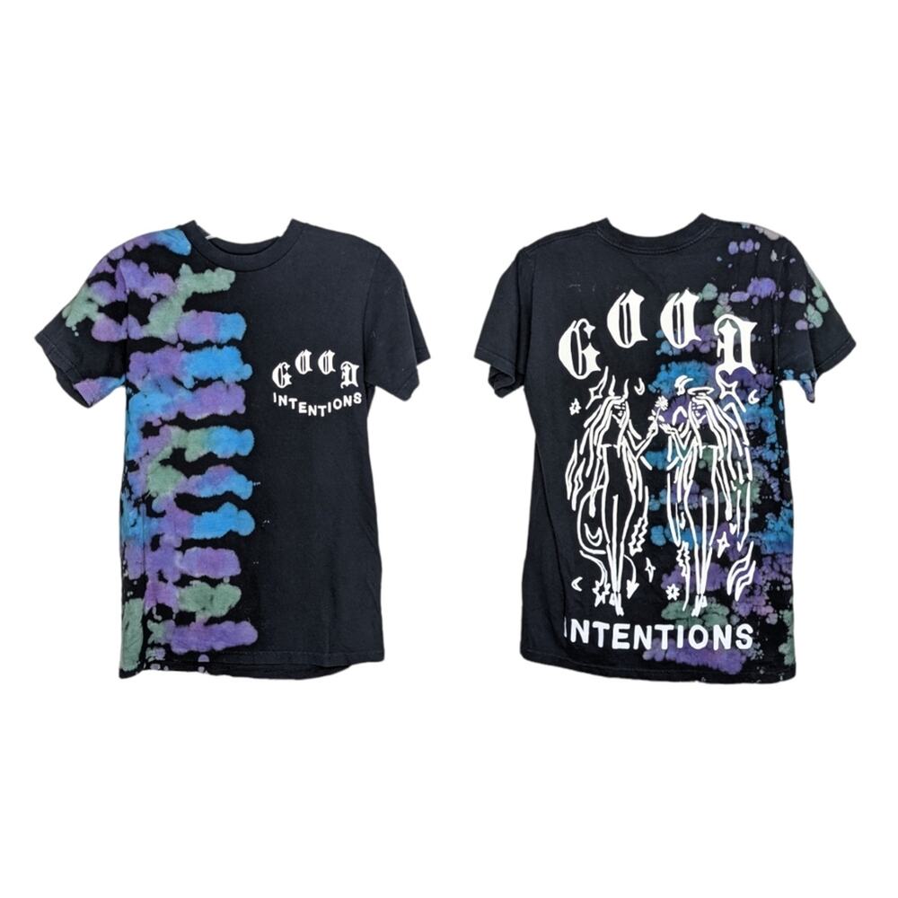Good Intentions XO T-Shirt Tee Small Tie Dye Harmony Graphic Men's